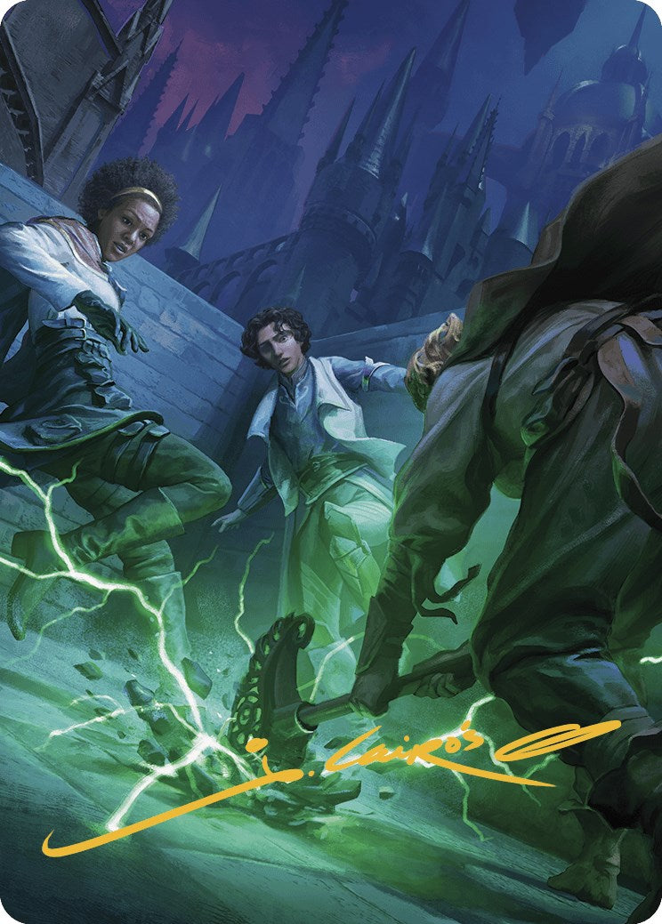 Fanatical Strength Art Card (Gold-Stamped Signature) [Murders at Karlov Manor Art Series] | Boutique FDB TCG