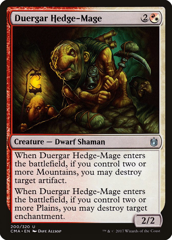 Duergar Hedge-Mage [Commander Anthology] | Boutique FDB TCG