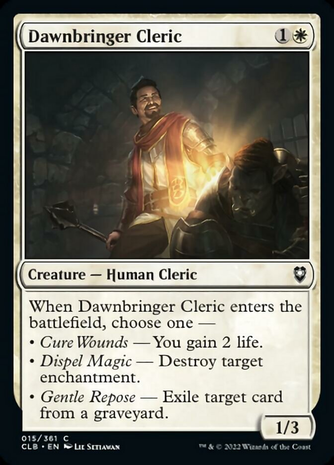 Dawnbringer Cleric [Commander Legends: Battle for Baldur's Gate] | Boutique FDB TCG