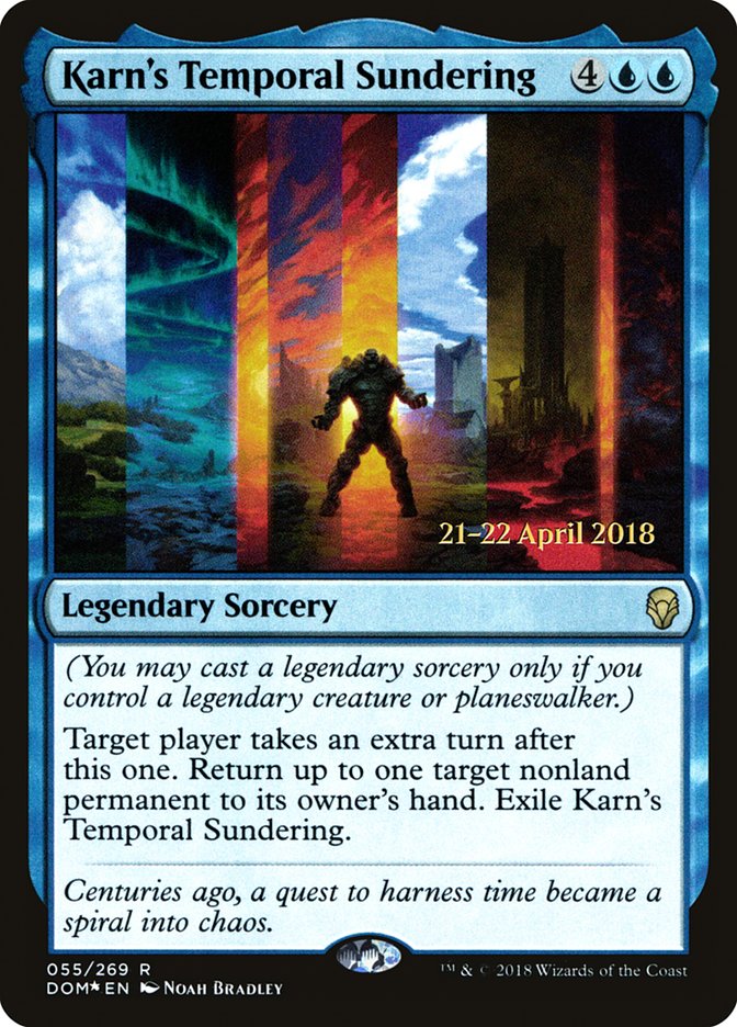 Karn's Temporal Sundering [Dominaria Prerelease Promos] | Boutique FDB TCG