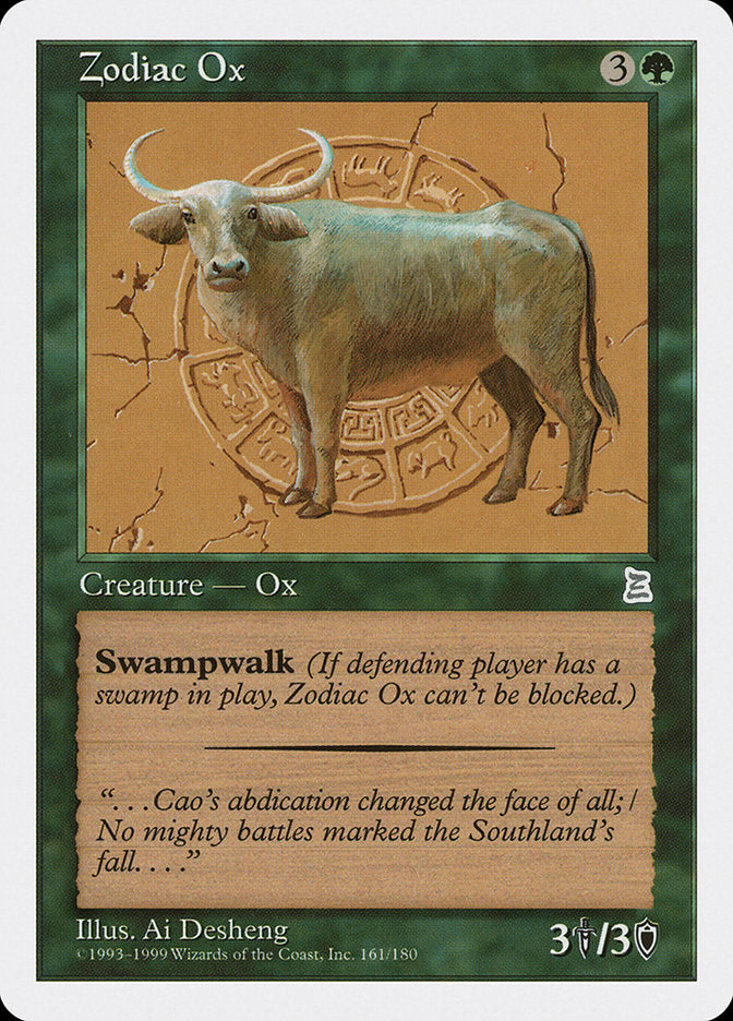 Zodiac Ox [Portal Three Kingdoms] | Boutique FDB TCG