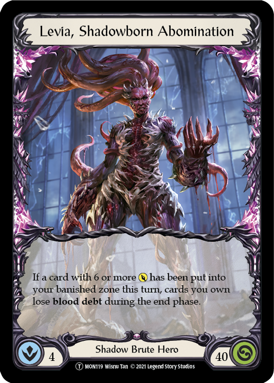 Levia, Shadowborn Abomination // Levia [U-MON119 // U-MON120] (Monarch Unlimited)  Unlimited Normal | Boutique FDB TCG