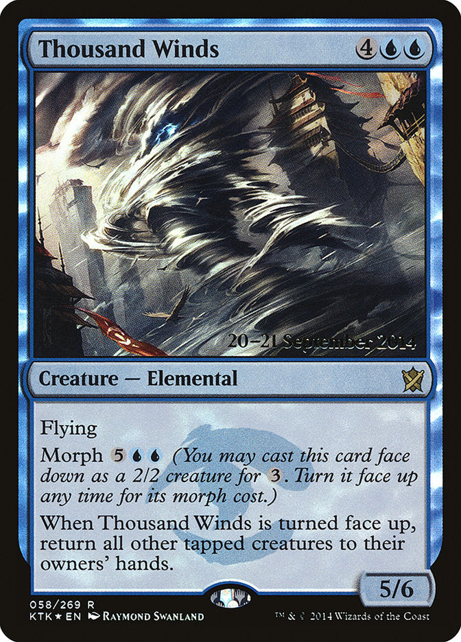 Thousand Winds [Khans of Tarkir Prerelease Promos] | Boutique FDB TCG