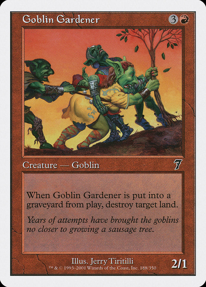 Goblin Gardener [Seventh Edition] | Boutique FDB TCG