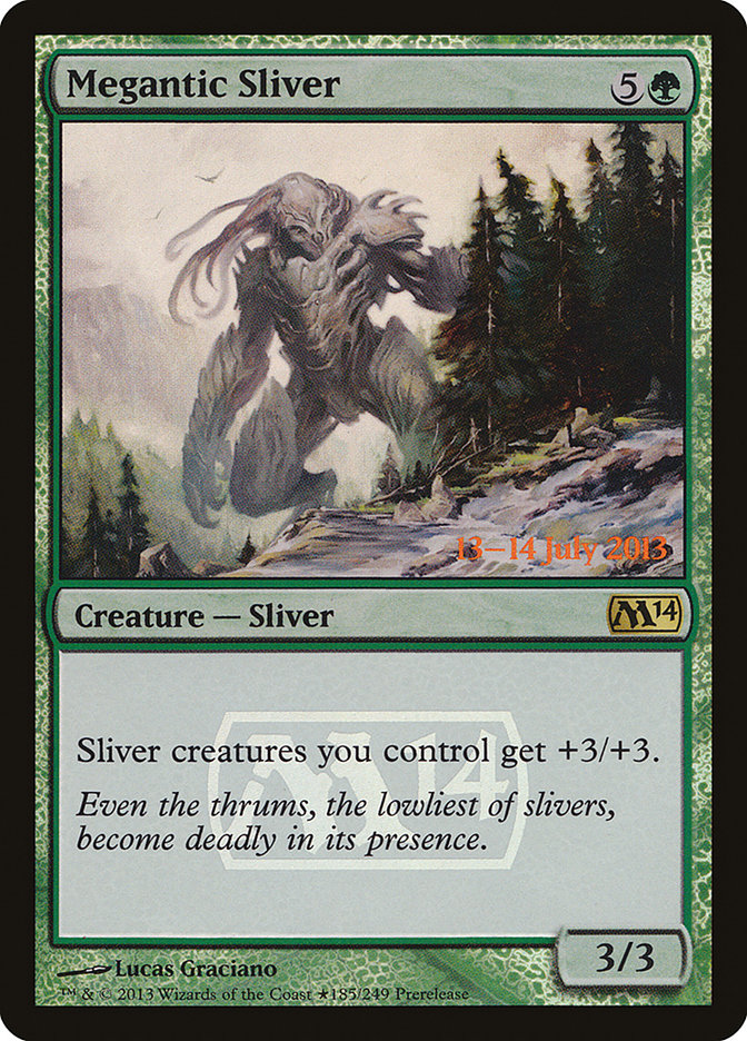 Megantic Sliver [Magic 2014 Prerelease Promos] | Boutique FDB TCG