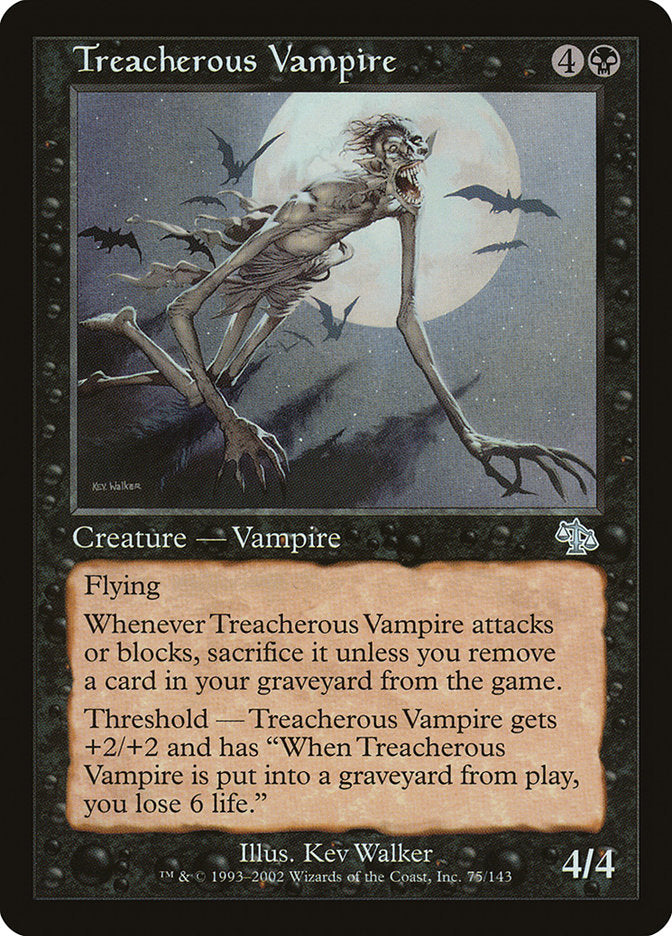 Treacherous Vampire [Judgment] | Boutique FDB TCG