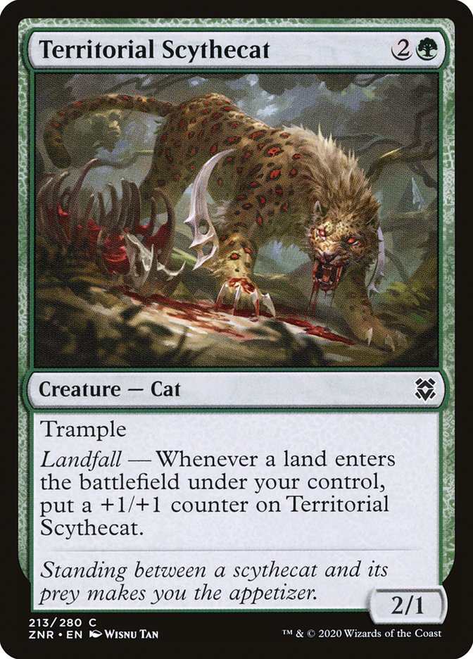 Territorial Scythecat [Zendikar Rising] | Boutique FDB TCG