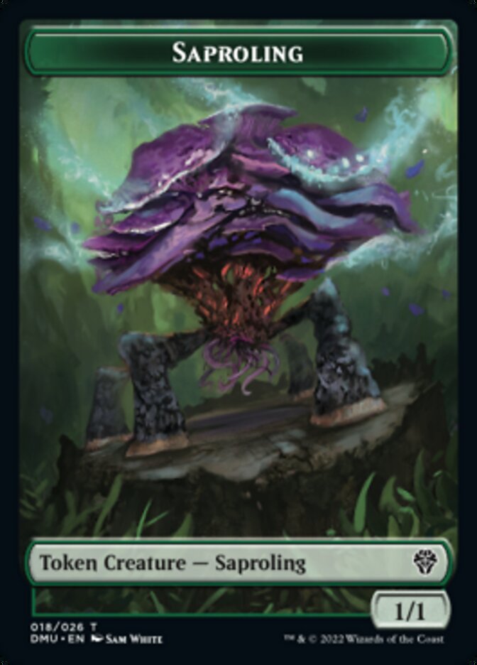 Saproling // Zombie Double-Sided Token [Dominaria United Tokens] | Boutique FDB TCG