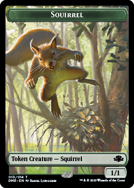 Zombie // Squirrel Double-Sided Token [Dominaria Remastered Tokens] | Boutique FDB TCG