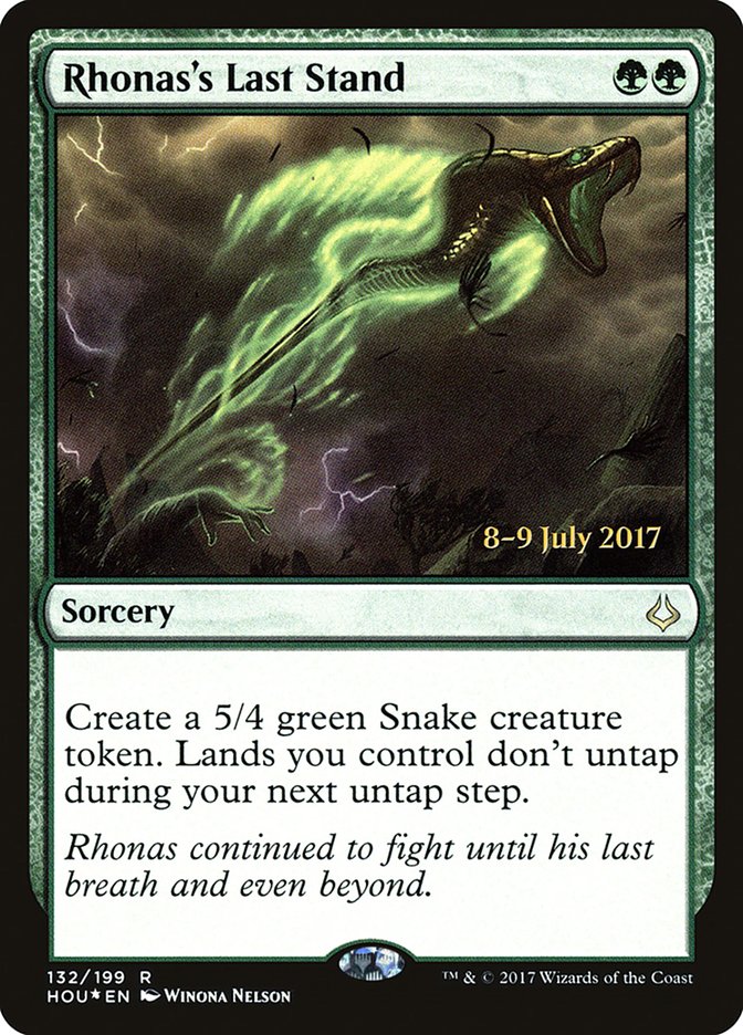 Rhonas's Last Stand [Hour of Devastation Prerelease Promos] | Boutique FDB TCG