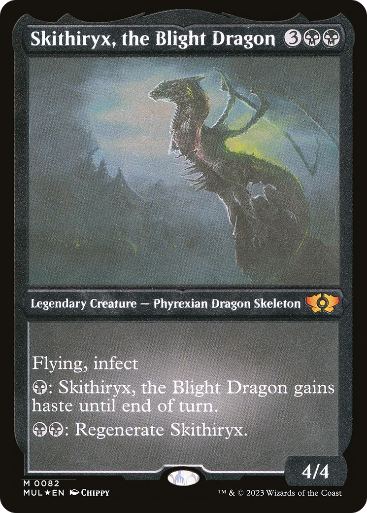 Skithiryx, the Blight Dragon (Foil Etched) [Multiverse Legends] | Boutique FDB TCG