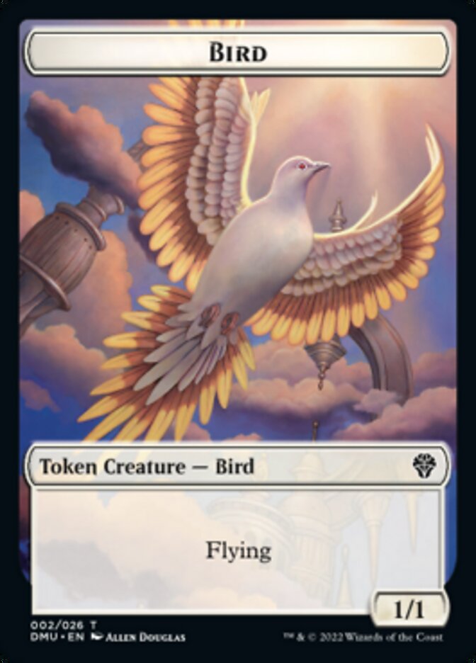 Bird (002) // Stangg Twin Double-Sided Token [Dominaria United Tokens] | Boutique FDB TCG