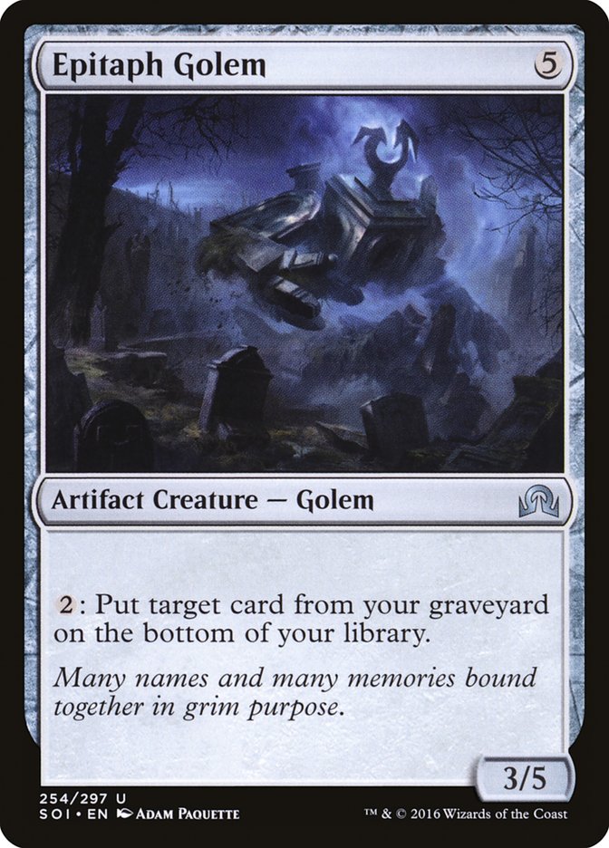Epitaph Golem [Shadows over Innistrad] | Boutique FDB TCG