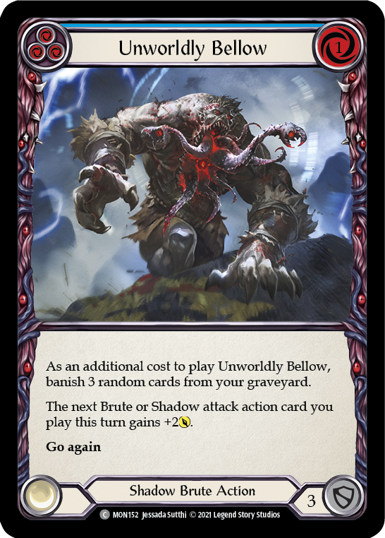 Unworldly Bellow (Blue) [MON152] (Monarch)  1st Edition Normal | Boutique FDB TCG