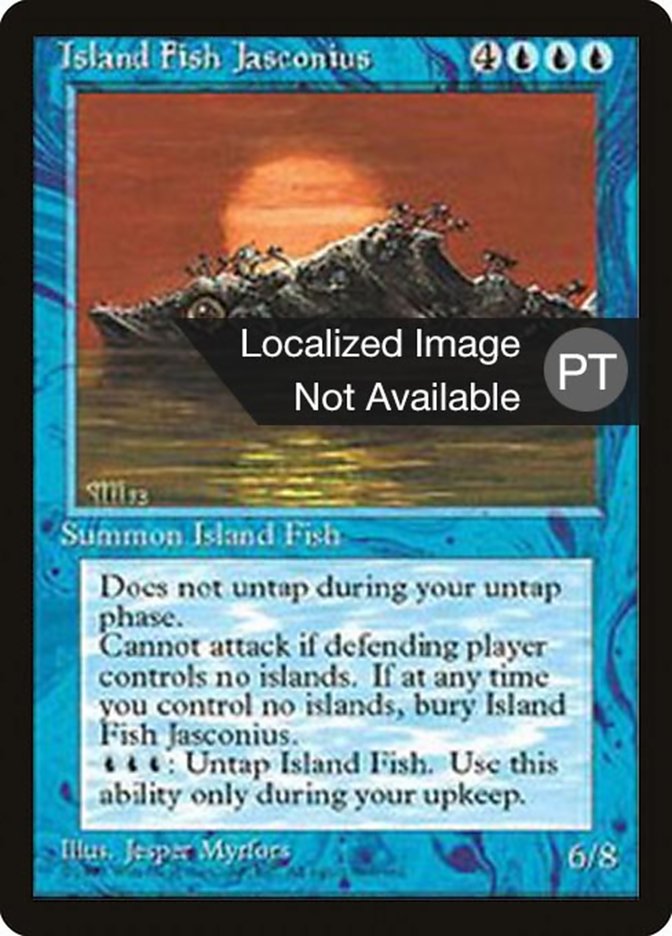 Island Fish Jasconius [Fourth Edition (Foreign Black Border)] | Boutique FDB TCG