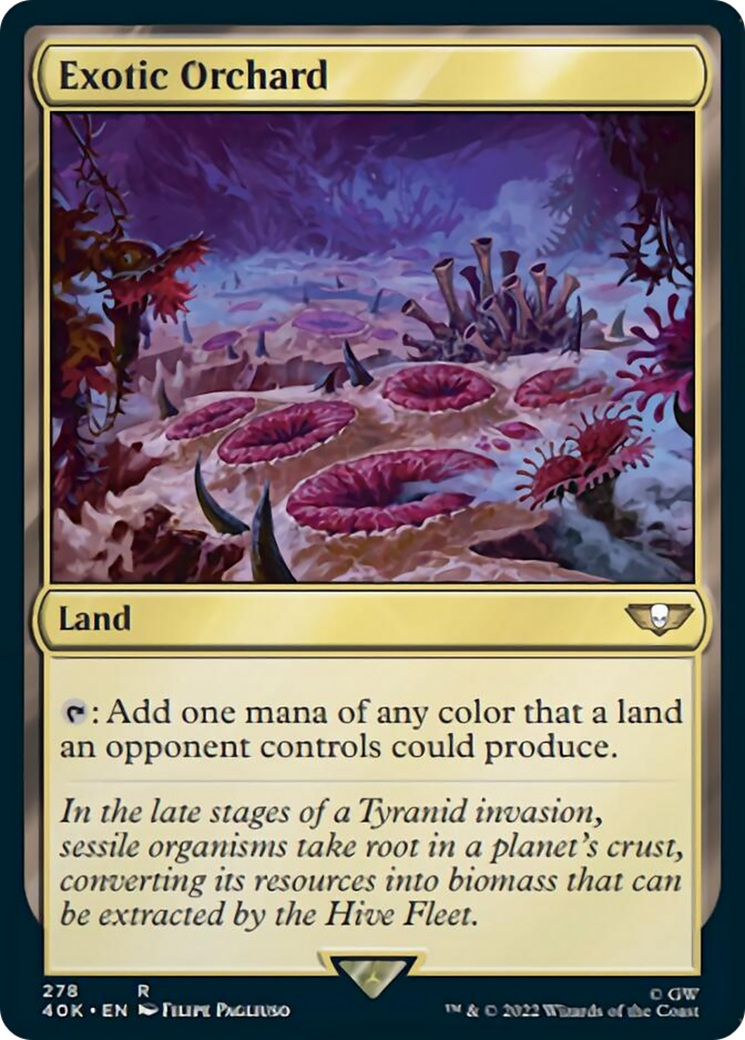 Exotic Orchard (Surge Foil) [Warhammer 40,000] | Boutique FDB TCG