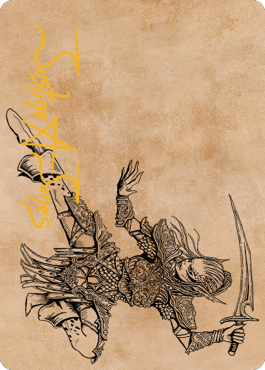 Lae'zel, Vlaakith's Champion Art Card (Gold-Stamped Signature) [Commander Legends: Battle for Baldur's Gate Art Series] | Boutique FDB TCG
