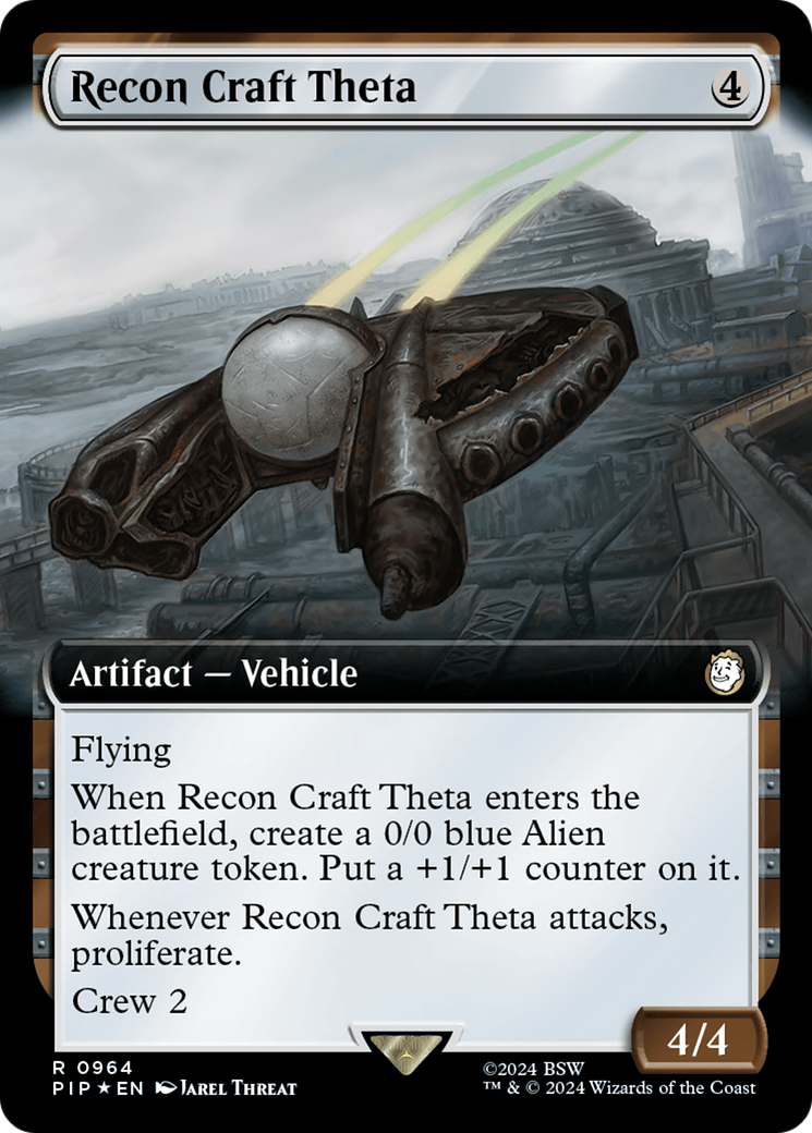 Recon Craft Theta (Extended Art) (Surge Foil) [Fallout] | Boutique FDB TCG