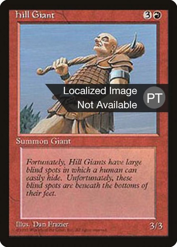 Hill Giant [Fourth Edition (Foreign Black Border)] | Boutique FDB TCG