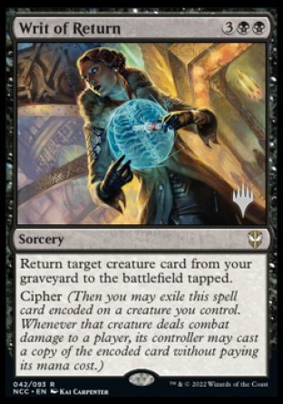 Writ of Return (Promo Pack) [Streets of New Capenna Commander Promos] | Boutique FDB TCG