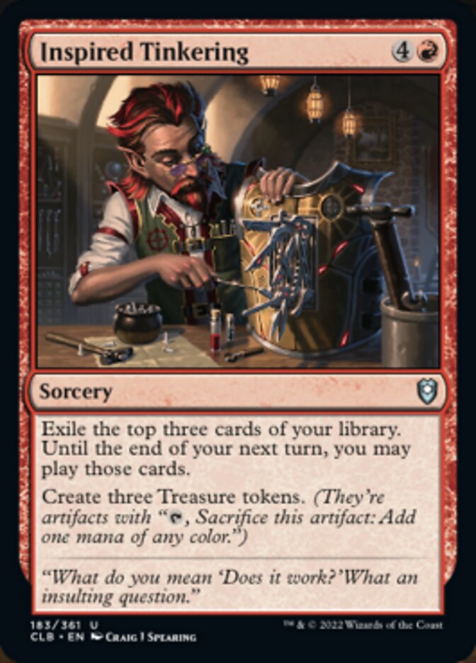 Inspired Tinkering [Commander Legends: Battle for Baldur's Gate] | Boutique FDB TCG