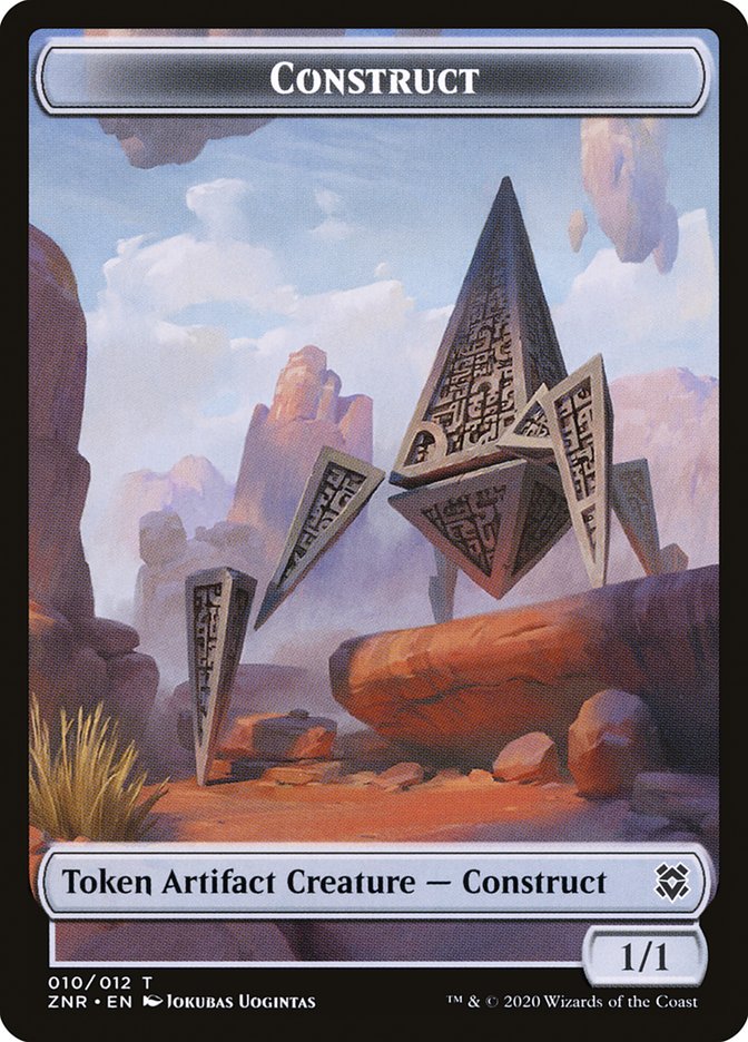 Angel Warrior // Construct Double-Sided Token [Zendikar Rising Tokens] | Boutique FDB TCG