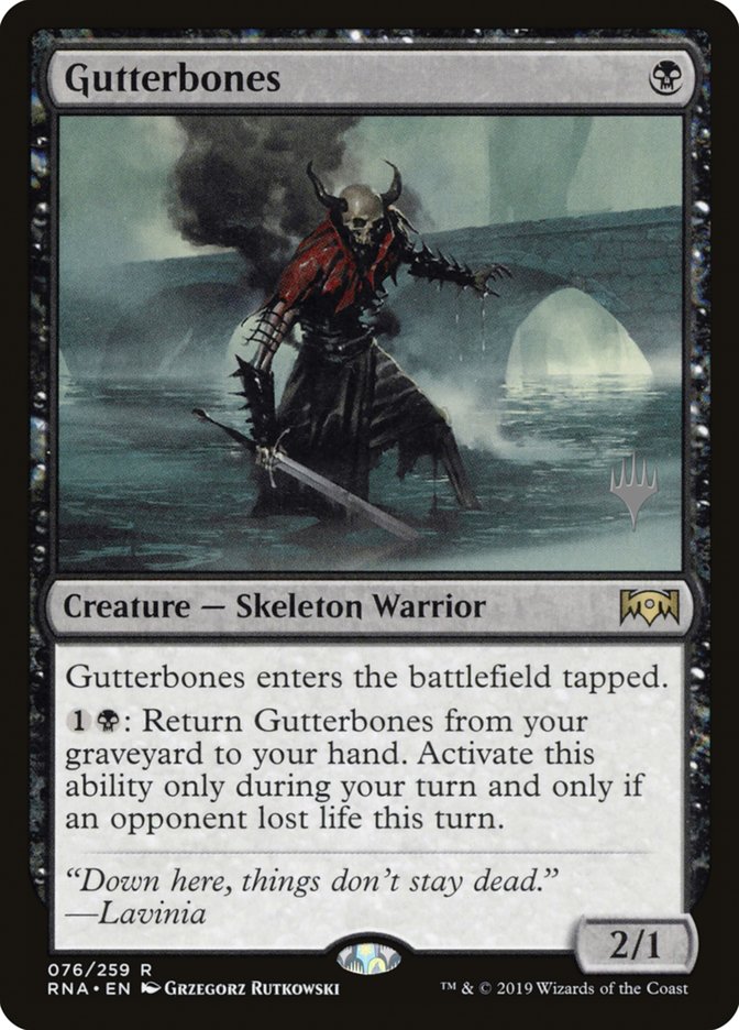 Gutterbones (Promo Pack) [Ravnica Allegiance Promos] | Boutique FDB TCG