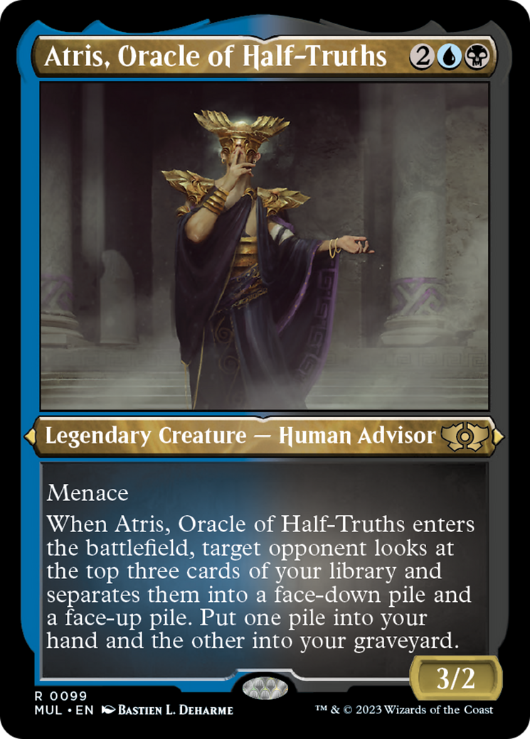 Atris, Oracle of Half-Truths (Foil Etched) [Multiverse Legends] | Boutique FDB TCG