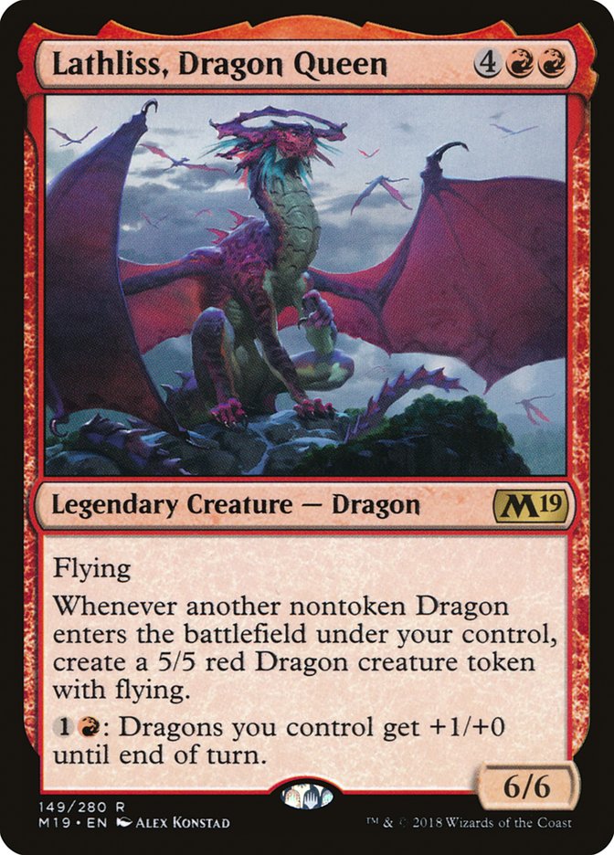 Lathliss, Dragon Queen [Core Set 2019] | Boutique FDB TCG