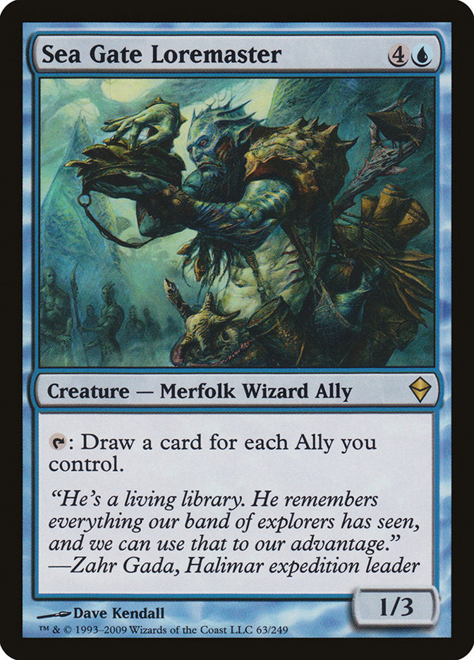 Sea Gate Loremaster [Zendikar] | Boutique FDB TCG