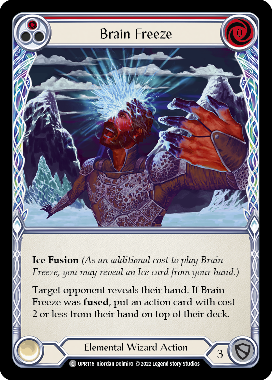 Brain Freeze (Red) [UPR116] (Uprising)  Rainbow Foil | Boutique FDB TCG