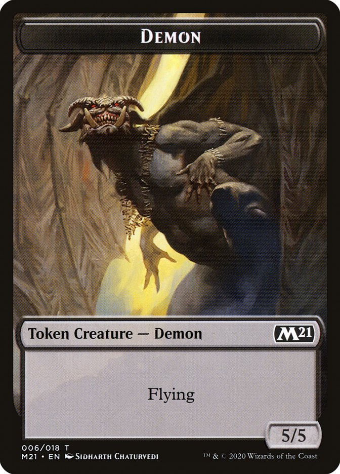 Angel // Demon Double-Sided Token [Core Set 2021 Tokens] | Boutique FDB TCG