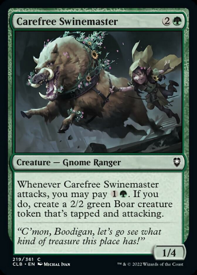 Carefree Swinemaster [Commander Legends: Battle for Baldur's Gate] | Boutique FDB TCG