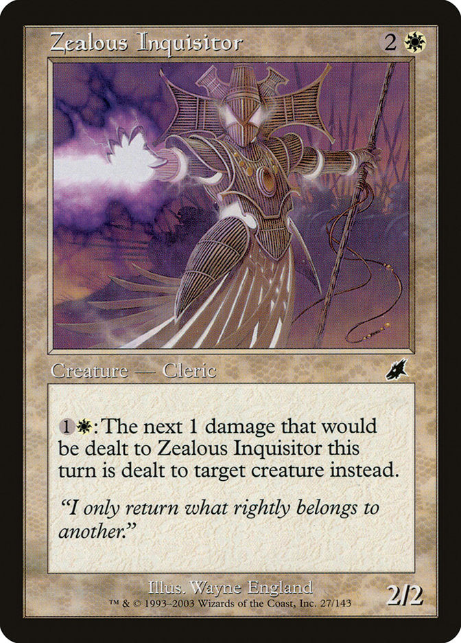 Zealous Inquisitor [Scourge] | Boutique FDB TCG