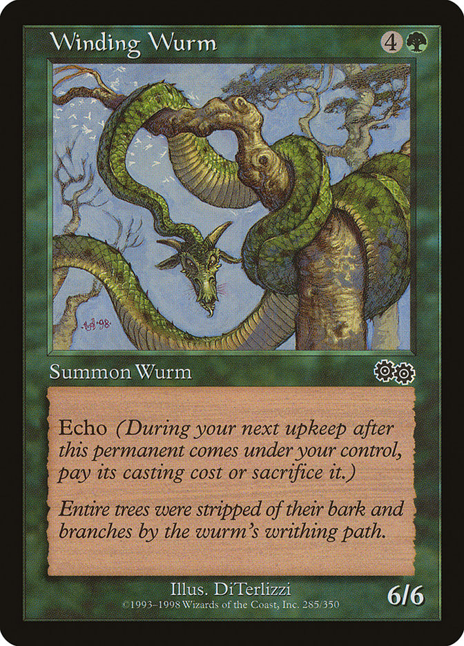 Winding Wurm [Urza's Saga] | Boutique FDB TCG