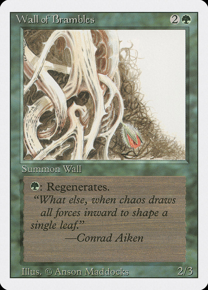 Wall of Brambles [Revised Edition] | Boutique FDB TCG