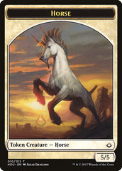 Adorned Pouncer // Horse Double-Sided Token [Hour of Devastation Tokens] | Boutique FDB TCG
