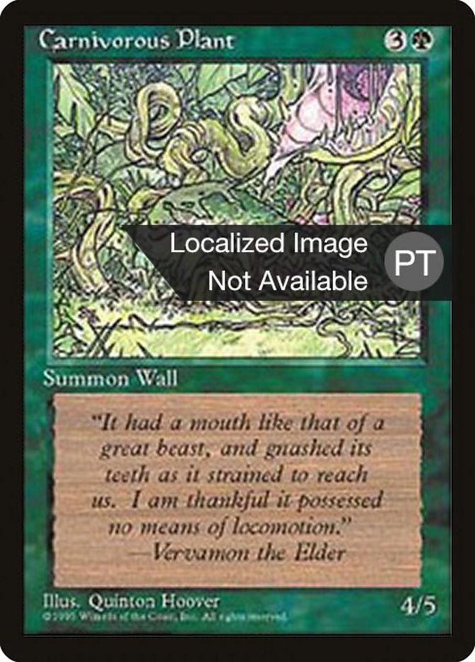 Carnivorous Plant [Fourth Edition (Foreign Black Border)] | Boutique FDB TCG