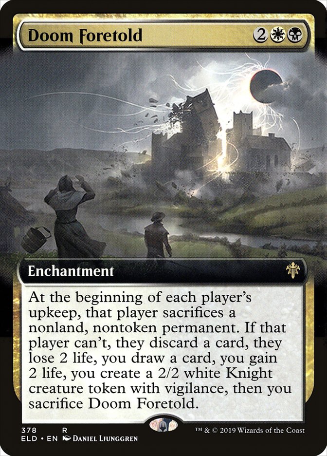 Doom Foretold (Extended Art) [Throne of Eldraine] | Boutique FDB TCG