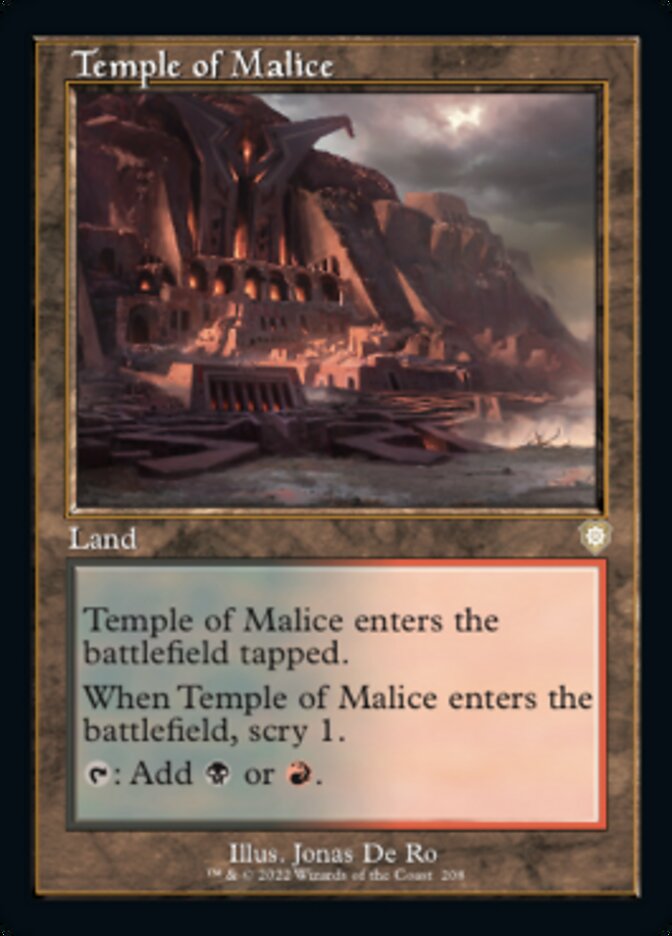 Temple of Malice (Retro) [The Brothers' War Commander] | Boutique FDB TCG