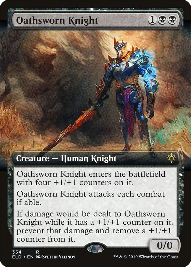 Oathsworn Knight (Extended Art) [Throne of Eldraine] | Boutique FDB TCG