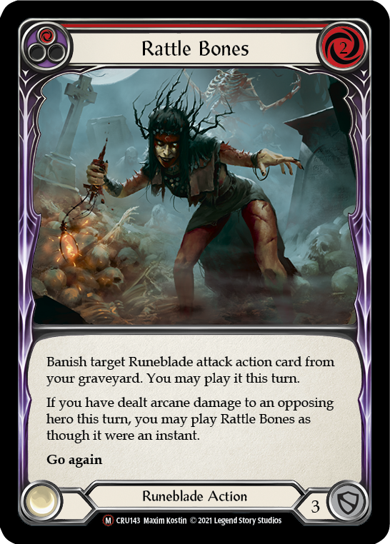 Rattle Bones [U-CRU143] (Crucible of War Unlimited)  Unlimited Rainbow Foil | Boutique FDB TCG