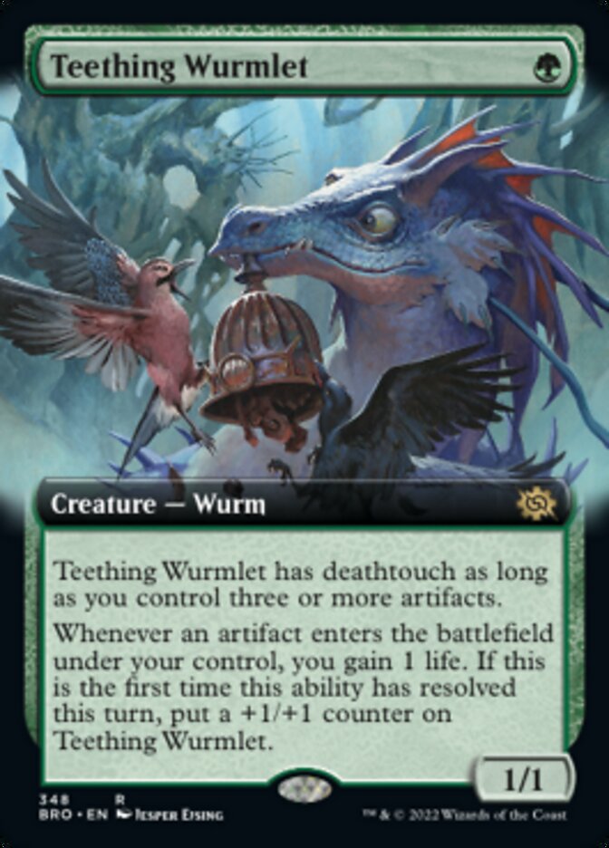 Teething Wurmlet (Extended Art) [The Brothers' War] | Boutique FDB TCG