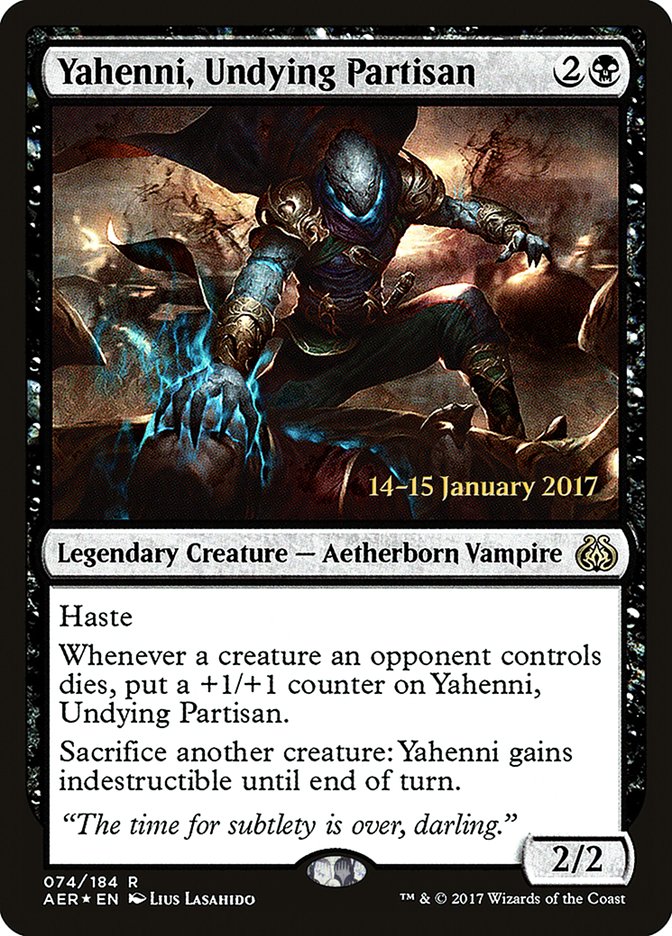 Yahenni, Undying Partisan [Aether Revolt Prerelease Promos] | Boutique FDB TCG