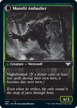 Oakshade Stalker // Moonlit Ambusher [Innistrad: Double Feature] | Boutique FDB TCG