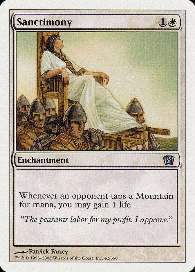 Sanctimony [Eighth Edition] | Boutique FDB TCG