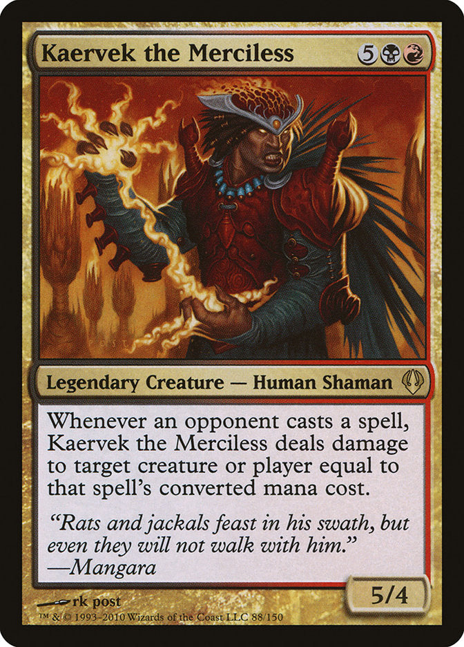 Kaervek the Merciless [Archenemy] | Boutique FDB TCG