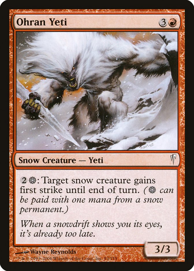 Ohran Yeti [Coldsnap] | Boutique FDB TCG