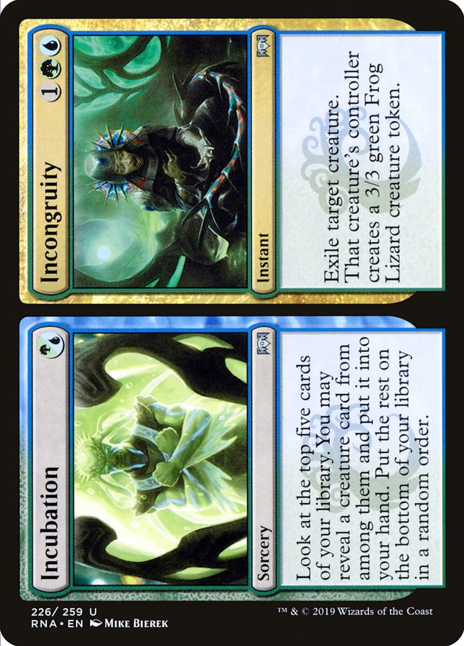 Incubation // Incongruity [Ravnica Allegiance] | Boutique FDB TCG