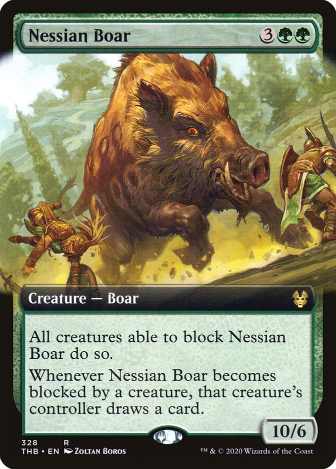 Nessian Boar (Extended Art) [Theros Beyond Death] | Boutique FDB TCG